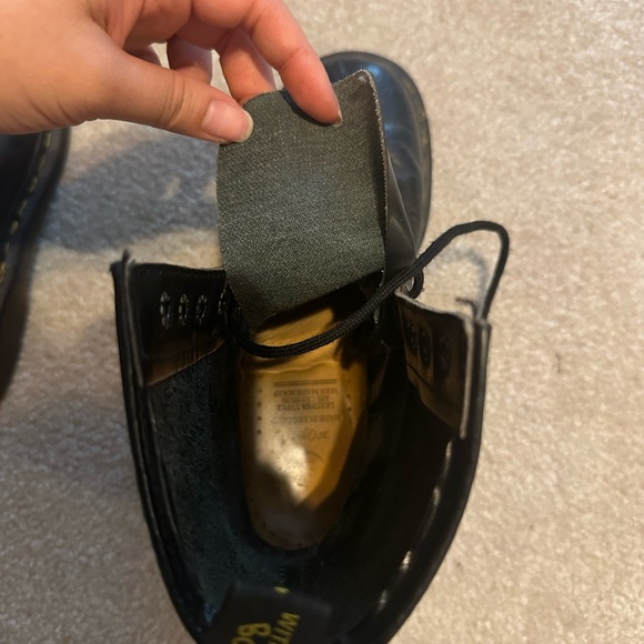 Dr. Martens Black Leather Lace Up Boots - Picture 11 of 12